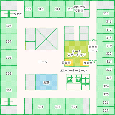3Fフロアマップ