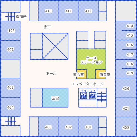 4Fフロアマップ
